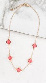 Envy Gold & Pink Fleurs Necklace