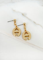 Envy Shiny Gold Dropper Earrings