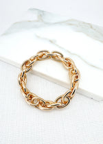 Envy Chunky Gold Chain Link Stretch Bracelet