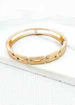 Envy Gold Hinged Bracelet