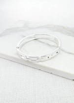 Envy Silver Hinged Bracelet