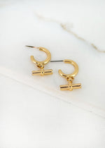 Envy Gold T-bar Hoop Earrings