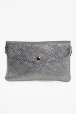 Silver Envelope Clutch Bag