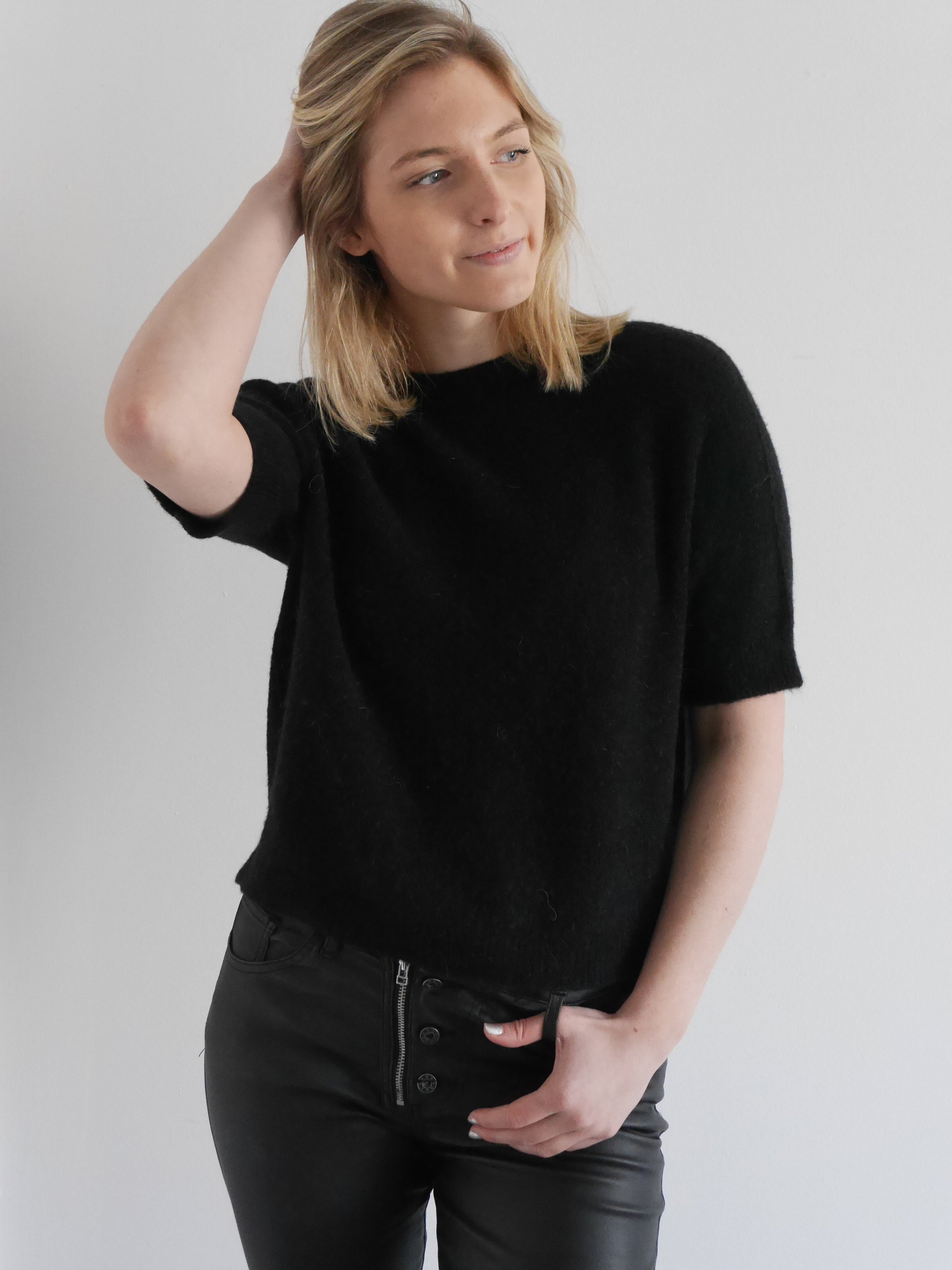 Phoebe Alpaca Knit Black