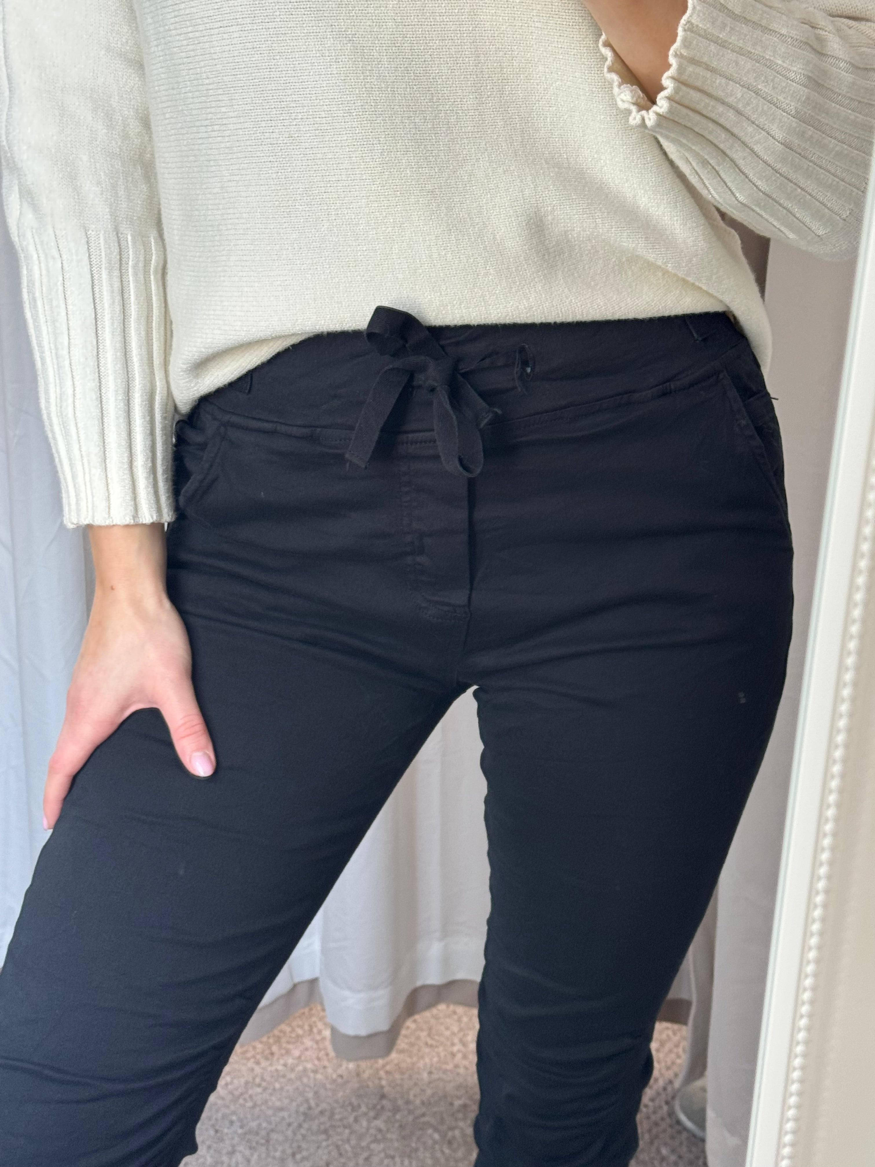 Melly & Co Black Drawstring Jeans/Joggers