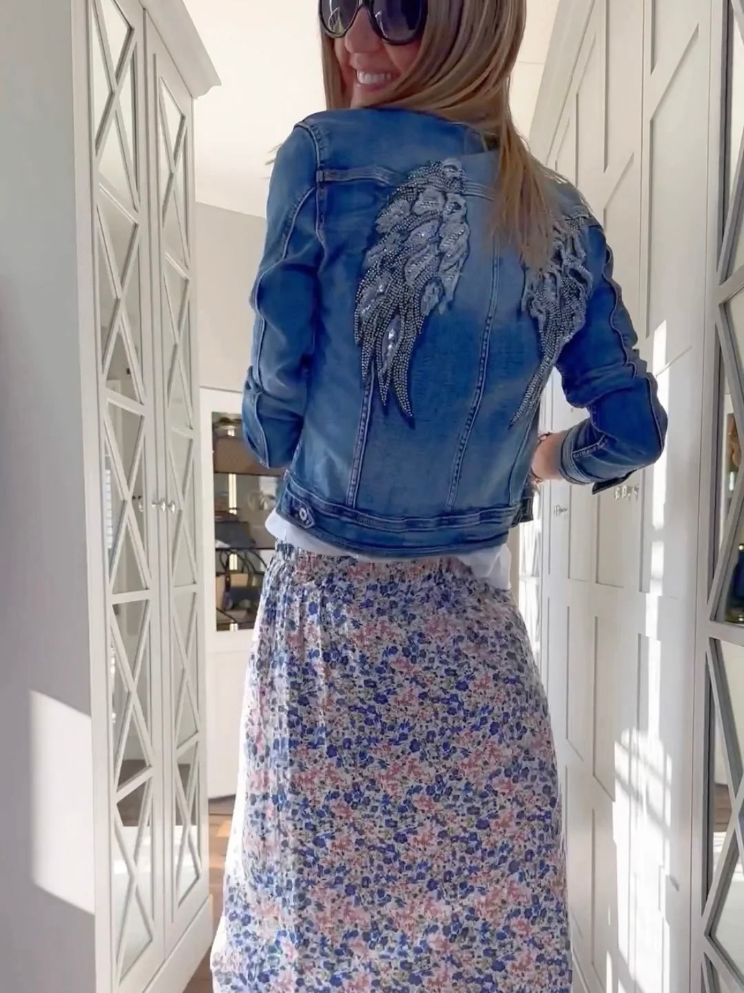 Angel Wings Denim Jacket