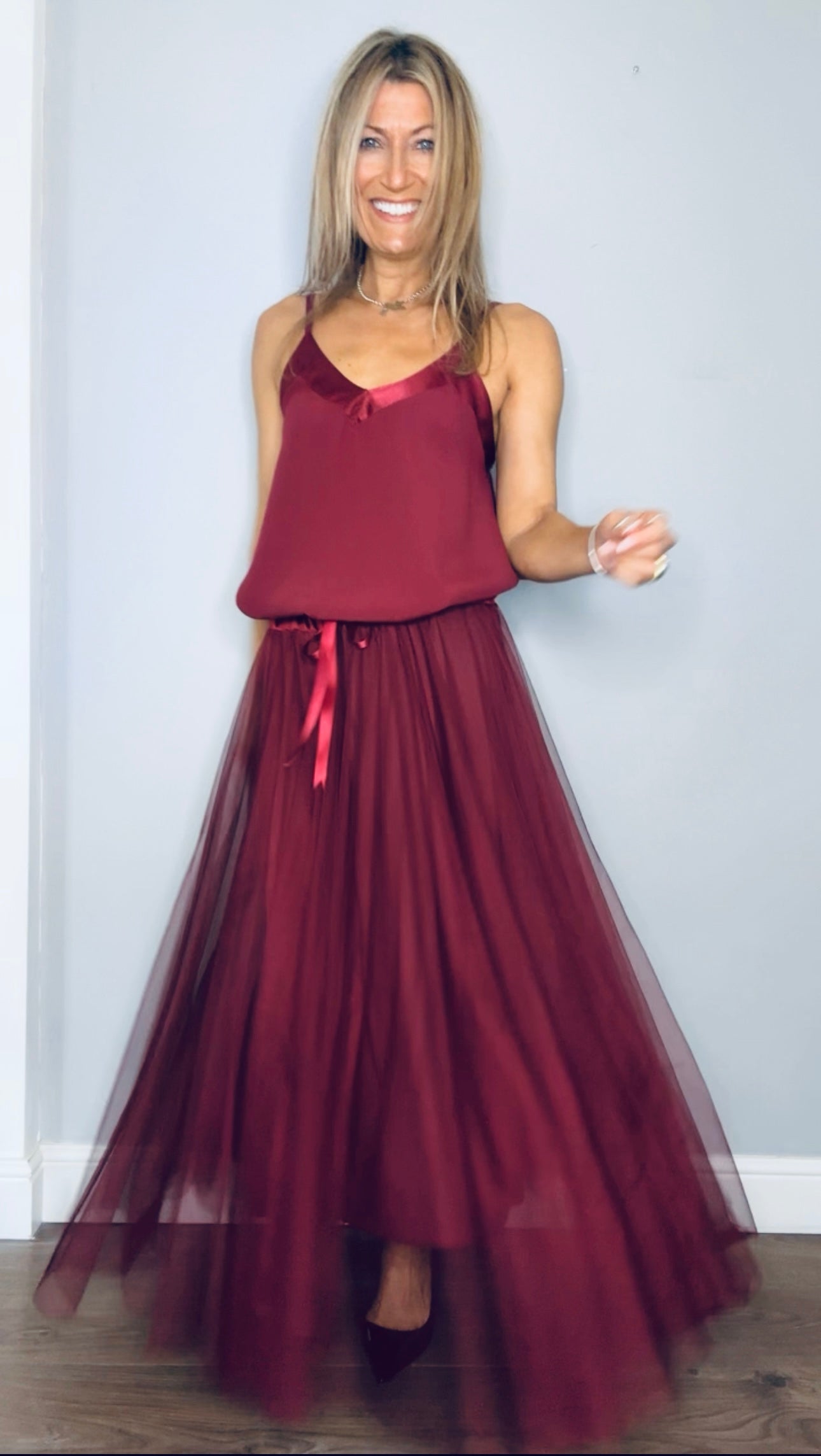 Tulle Skirt Plum