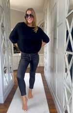 Melly & Co Black Coated Jeans