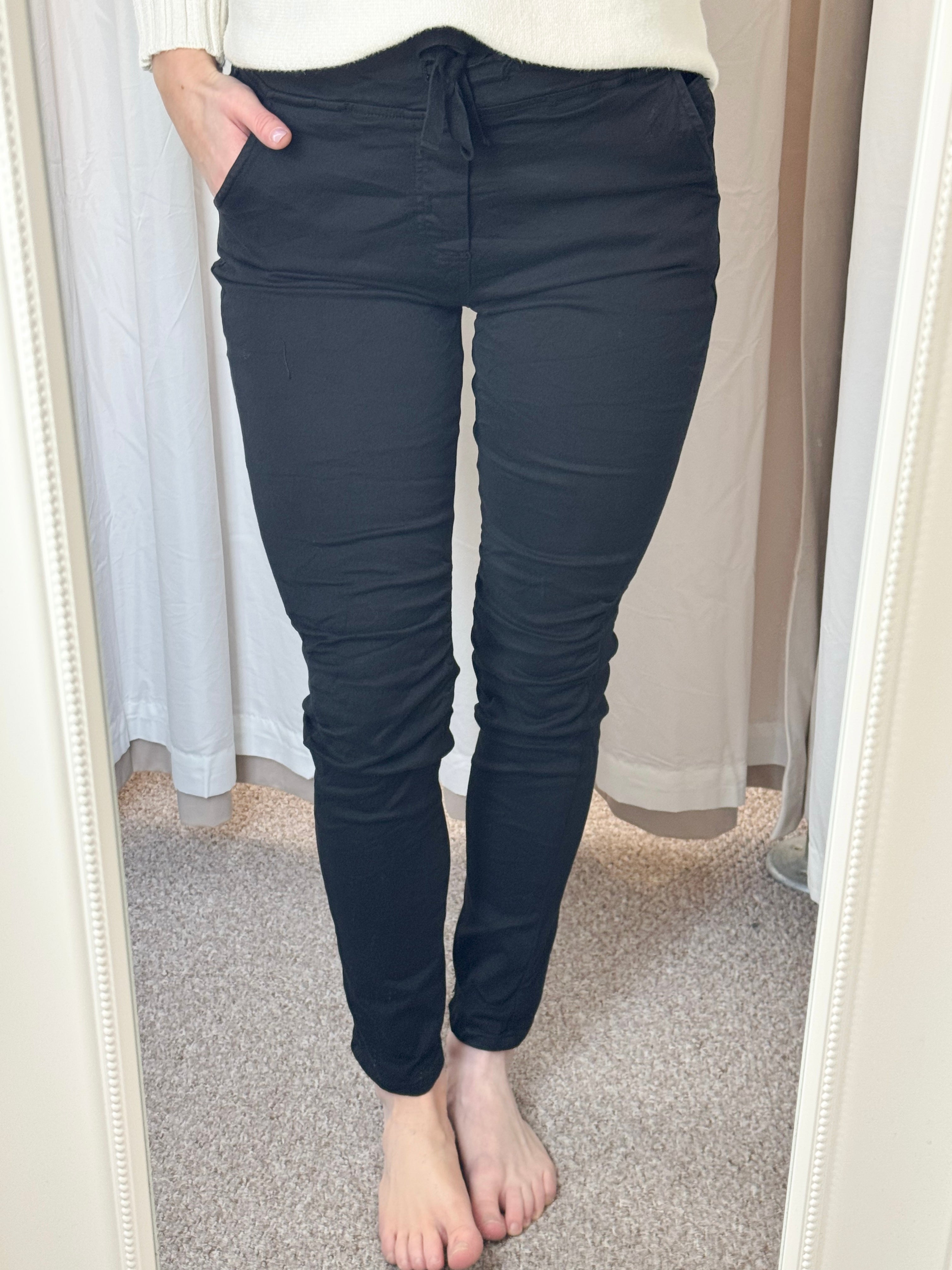 Melly & Co Black Drawstring Jeans/Joggers