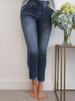 Melly & Co Denim Jogger with Square Pockets