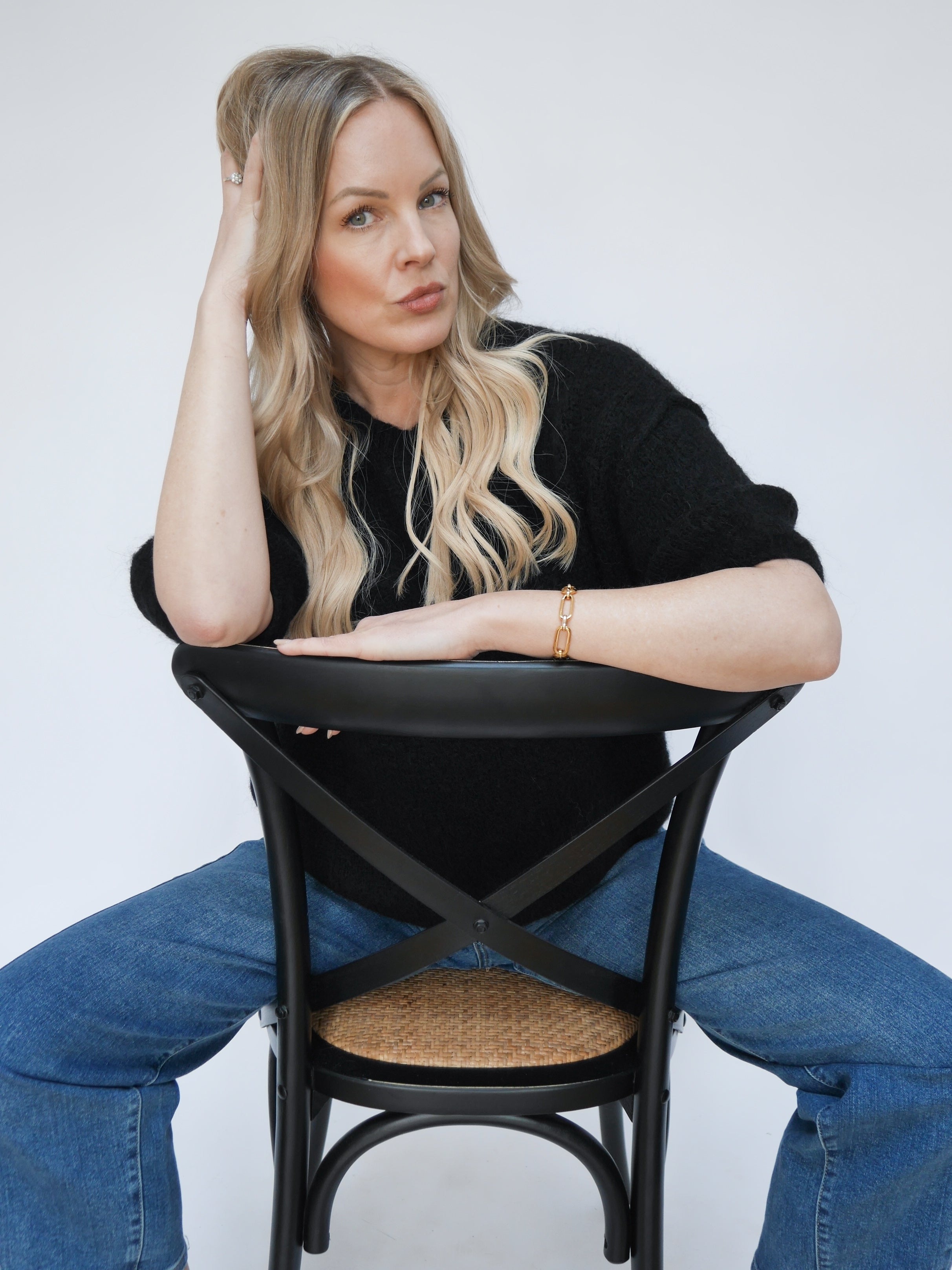 Abi Knit Mohair Black