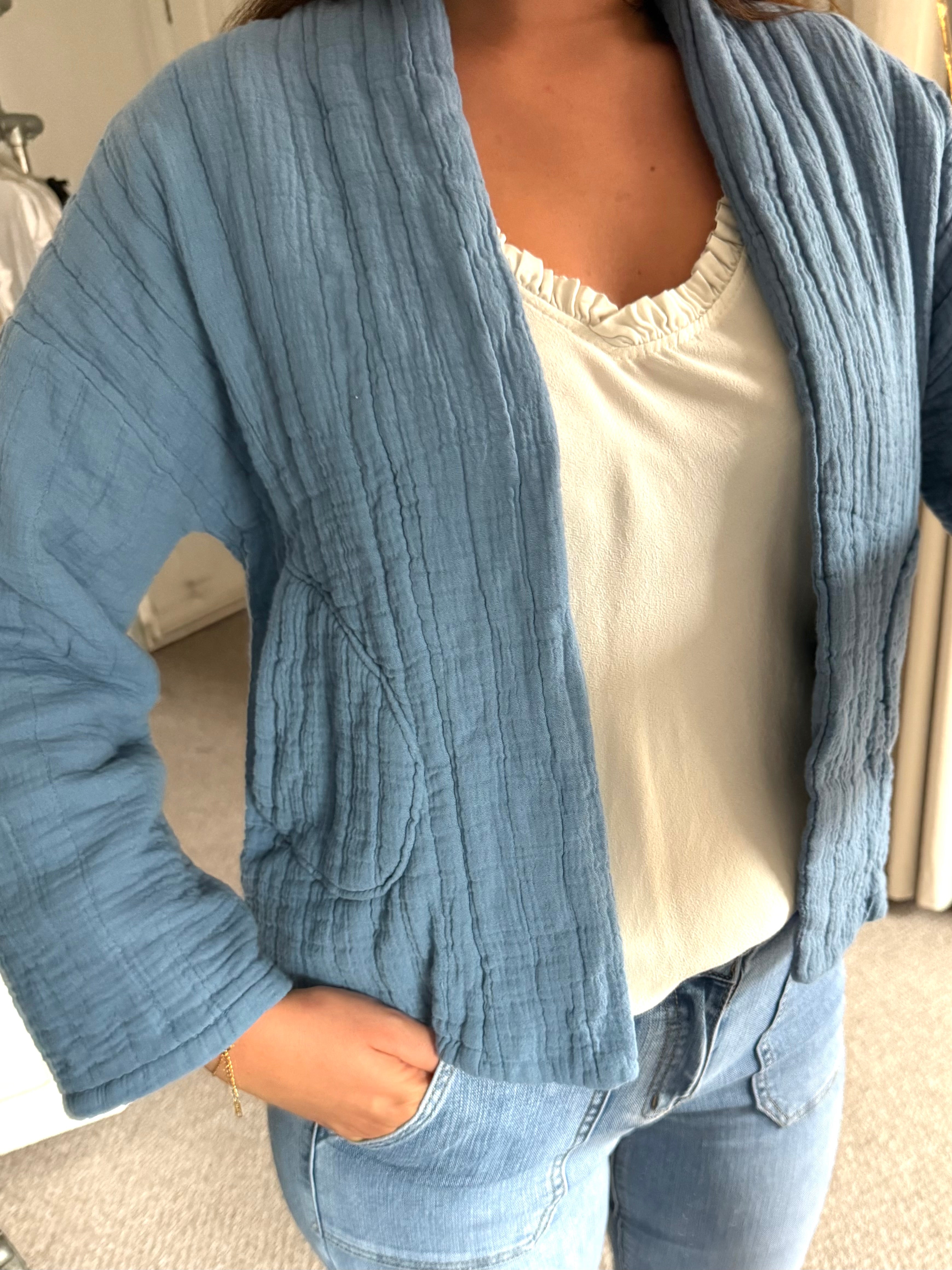 Emma Jacket Denim Blue