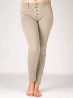 Melly & Co Fawn 4 Button Hole Detail Jeans