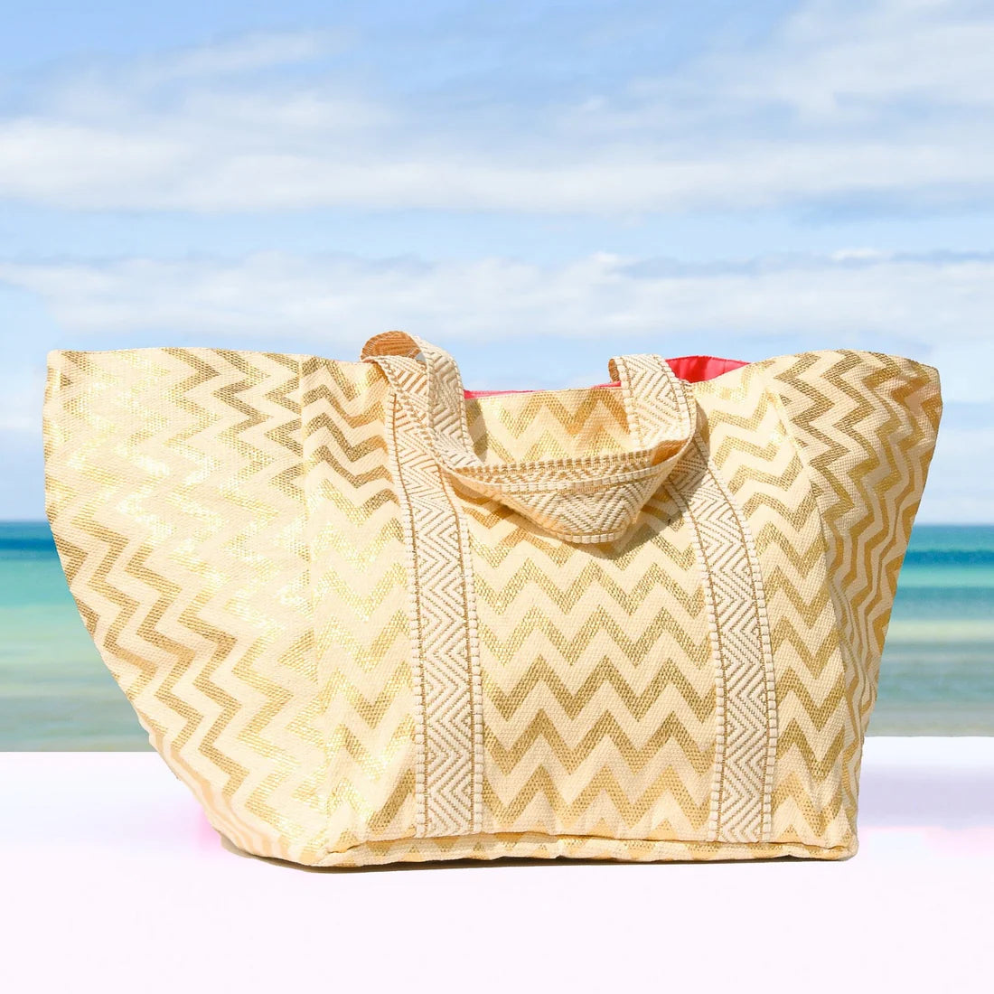 Zig Zag Beach Bag