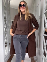 Melly & Co Charcoal 4 Button Hole Detail Jeans