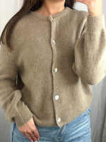 Claudia Cardigan Dark Camel