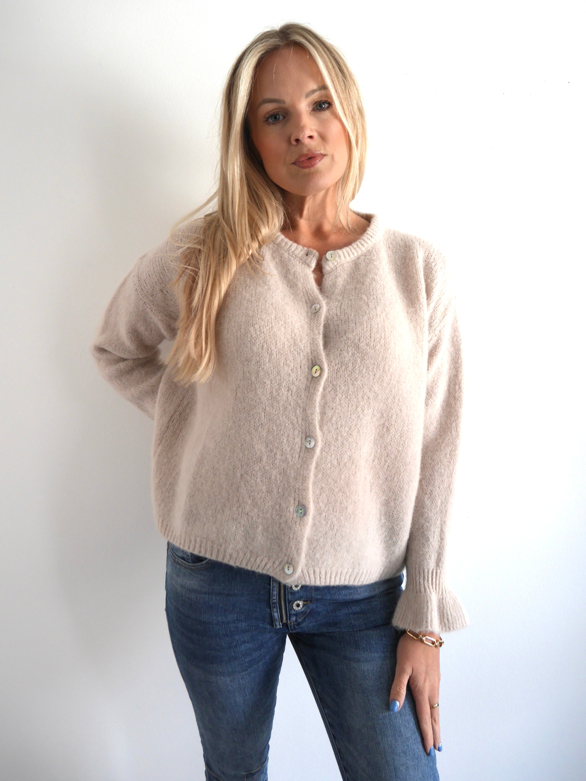 Florence Alpaca Cardigan Oat