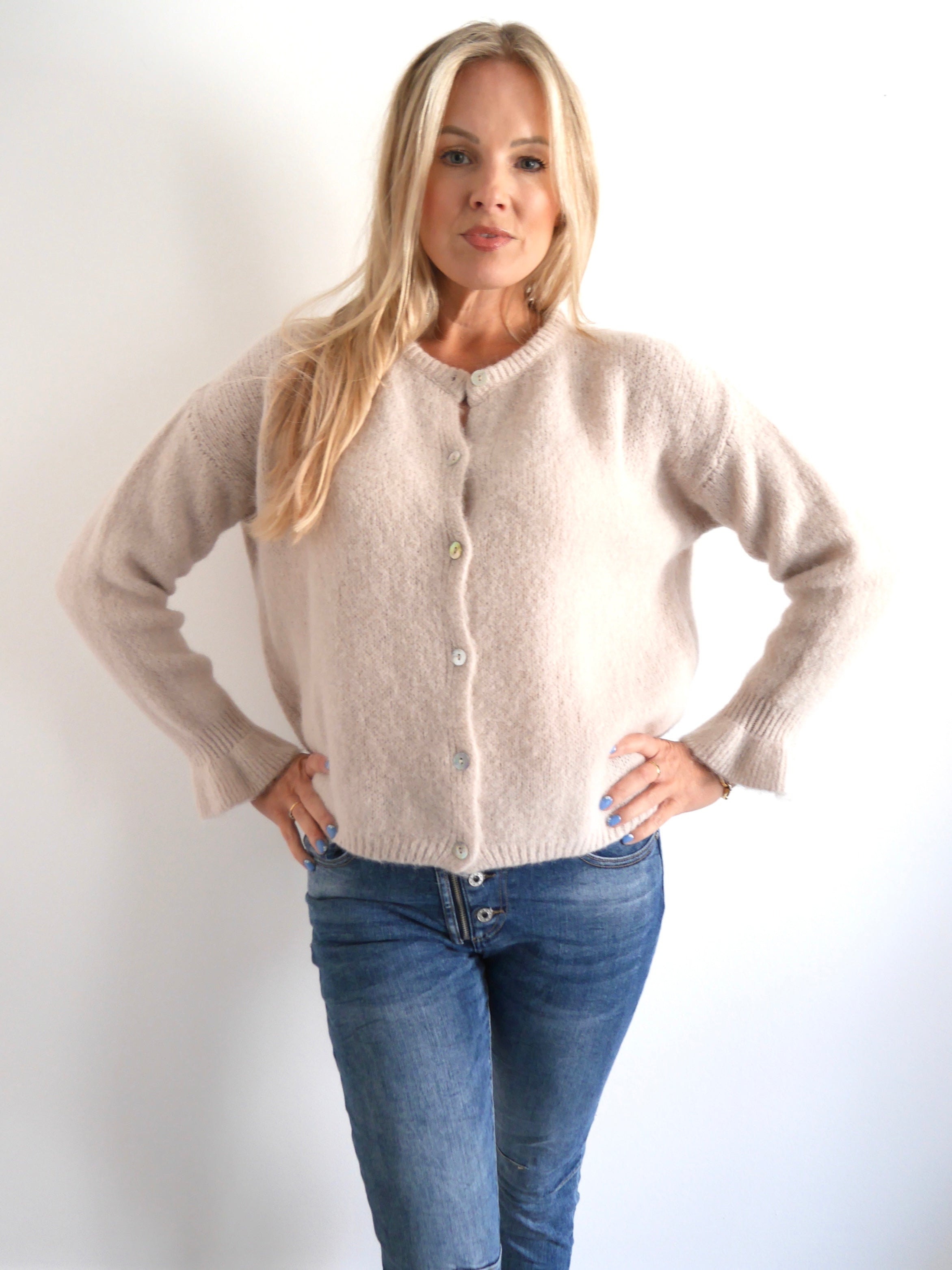 Florence Alpaca Cardigan Oat