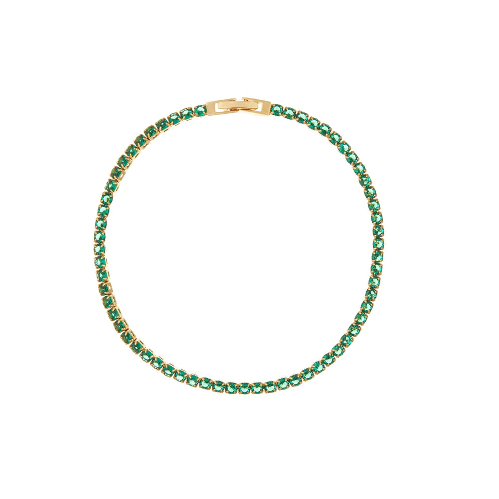 Orelia Emerald Tennis Bracelet