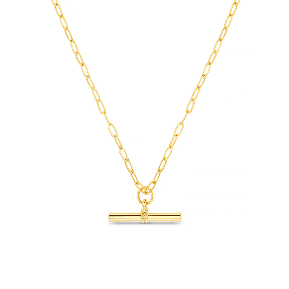 Orelia Chunky T-Bar Necklace