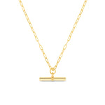 Orelia Chunky T-Bar Necklace