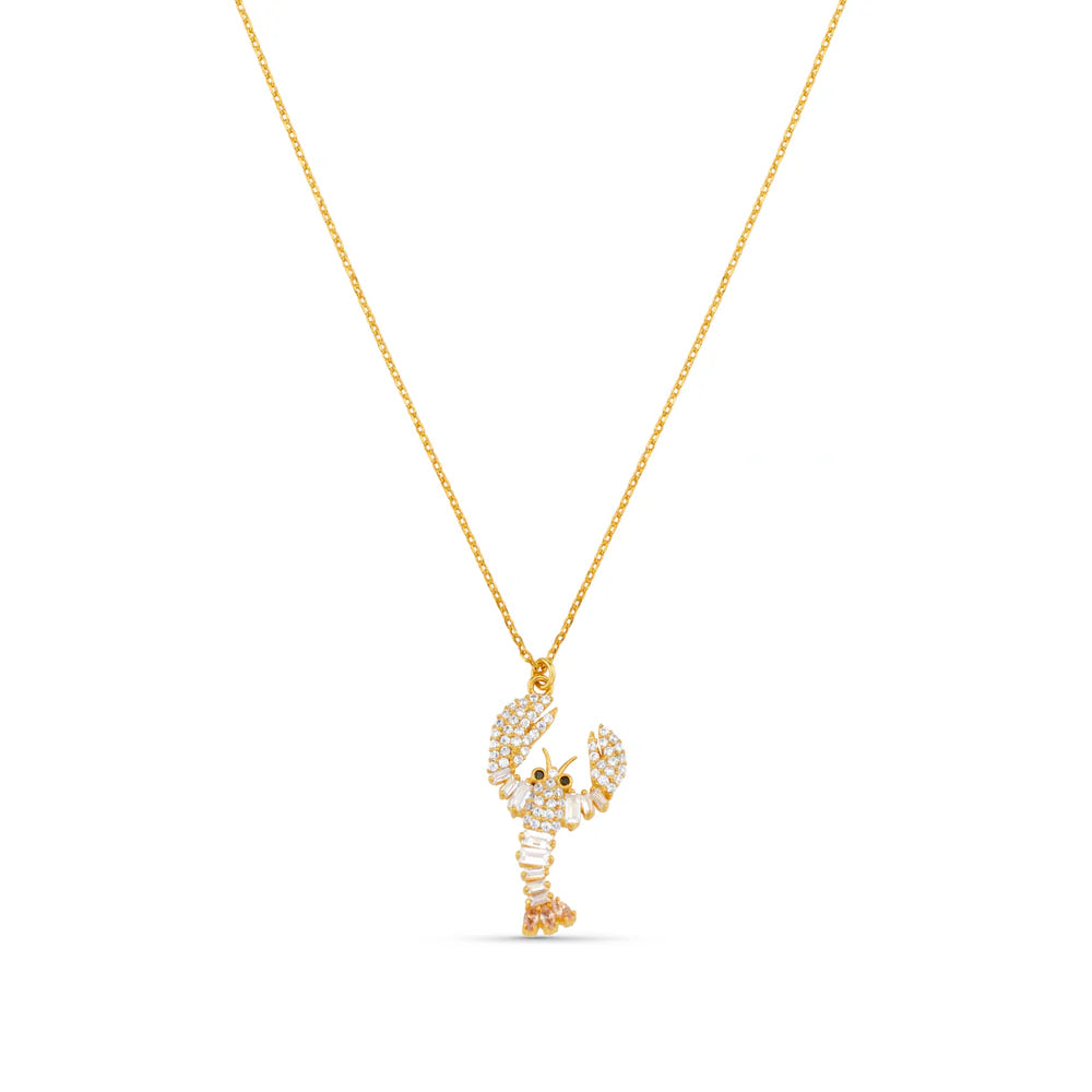 Orelia Lobster Charm Necklace
