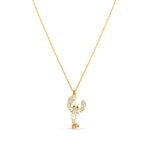 Orelia Lobster Charm Necklace