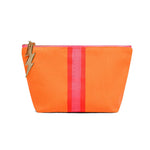 Orange Lucky Stripe Make Up Bag