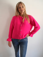Florence Alpaca Cardigan Fuchsia