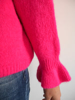 Florence Alpaca Cardigan Fuchsia