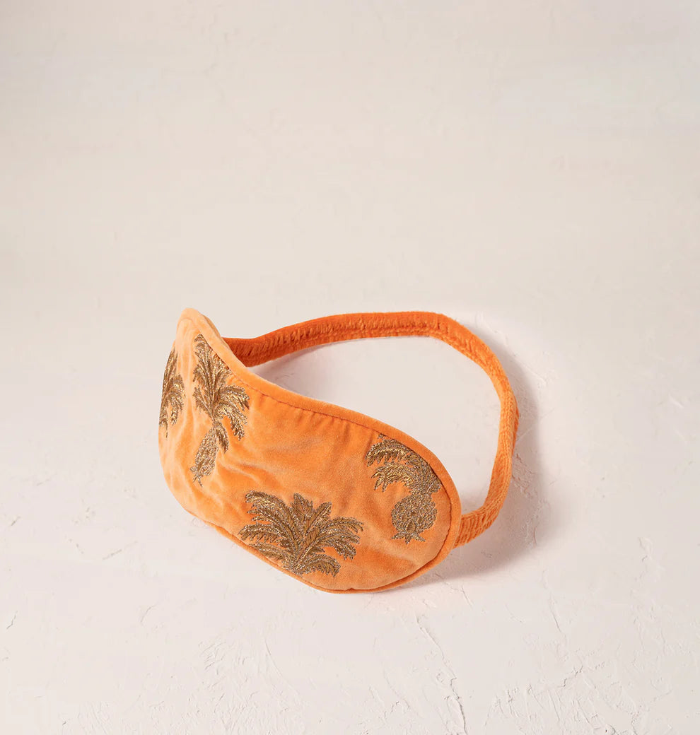 Elizabeth Scarlett Pineapple Velvet Eye Mask