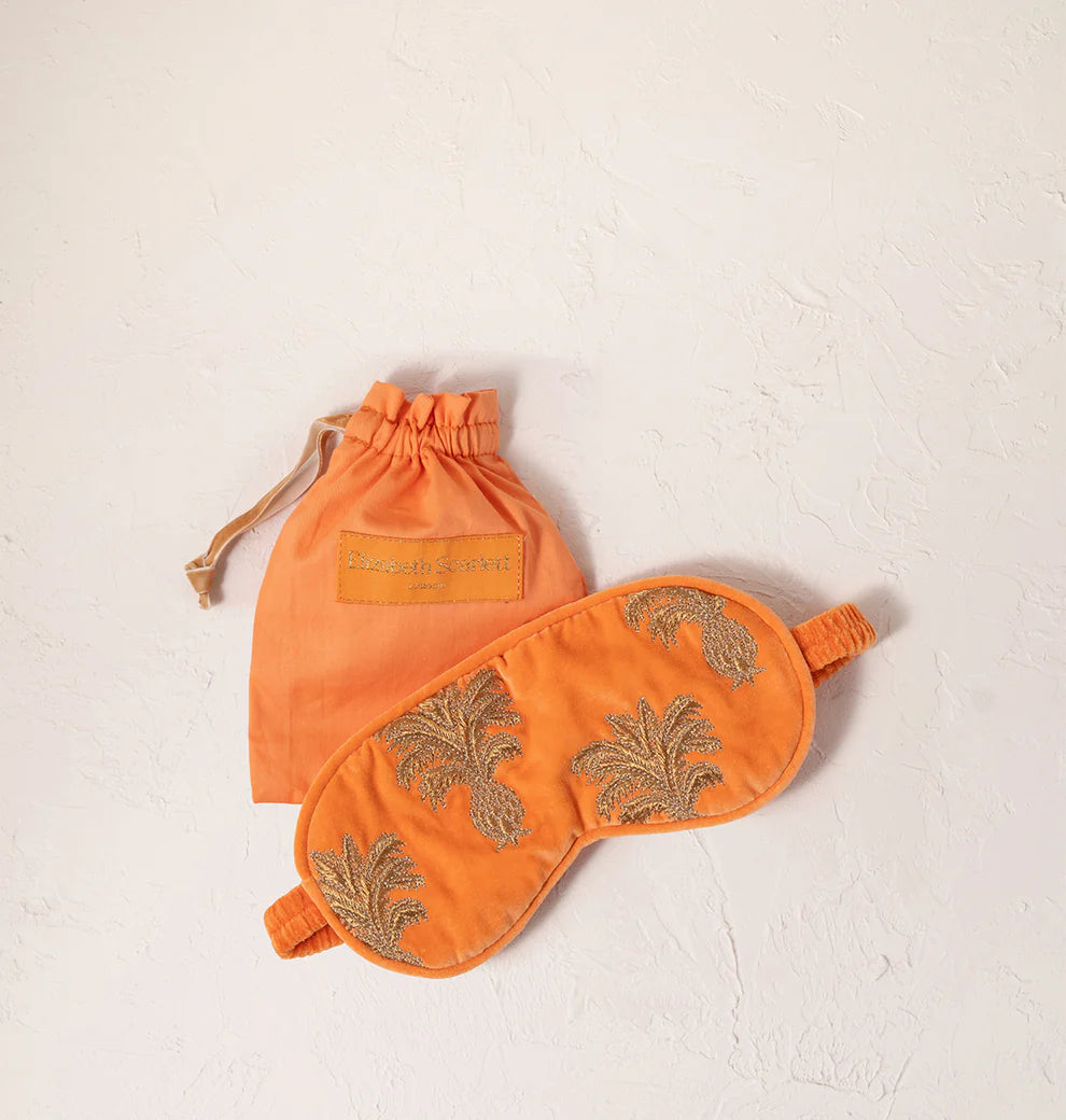 Elizabeth Scarlett Pineapple Velvet Eye Mask