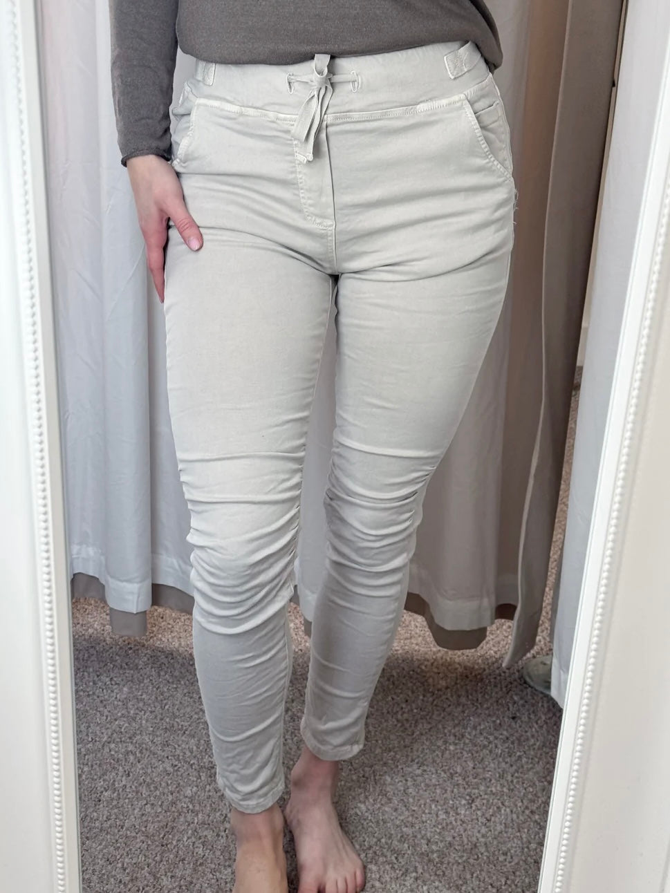 Melly & Co Stone Drawstring Jeans/Joggers