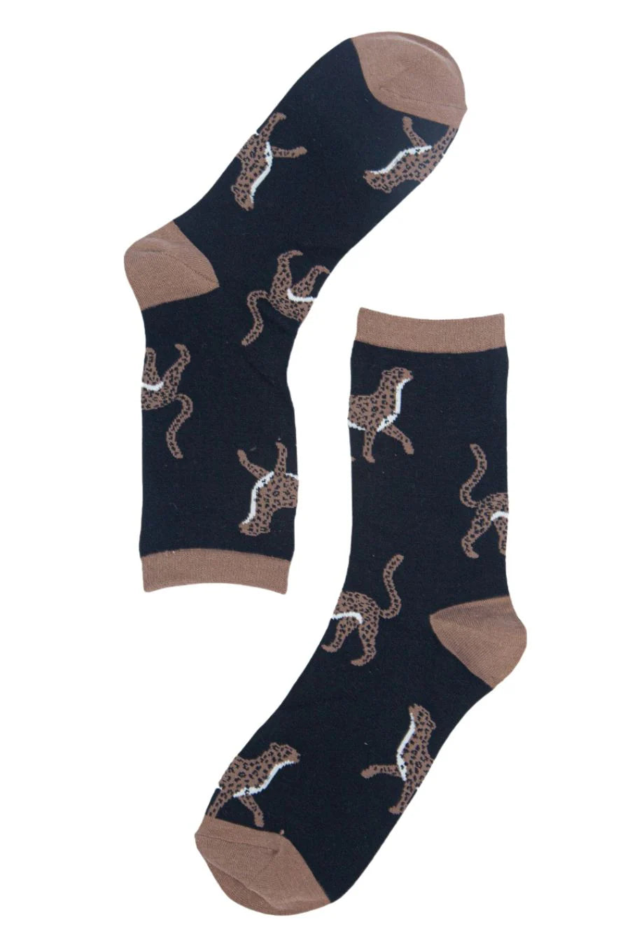 Black Cheetah Socks