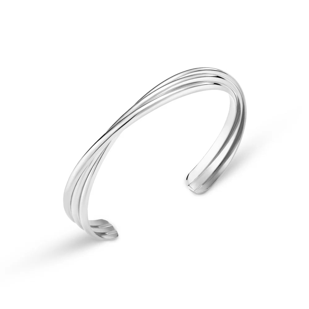 Orelia Interlocking Open Bangle