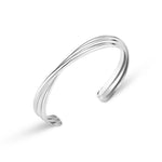 Orelia Interlocking Open Bangle