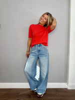 Phoebe Alpaca Knit Coral