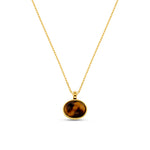 Orelia Semi Precious Tiger's Eye Pendant Necklace
