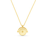 Orelia Starburst Coin Spinner Necklace