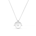 Orelia Starburst Coin Spinner Necklace