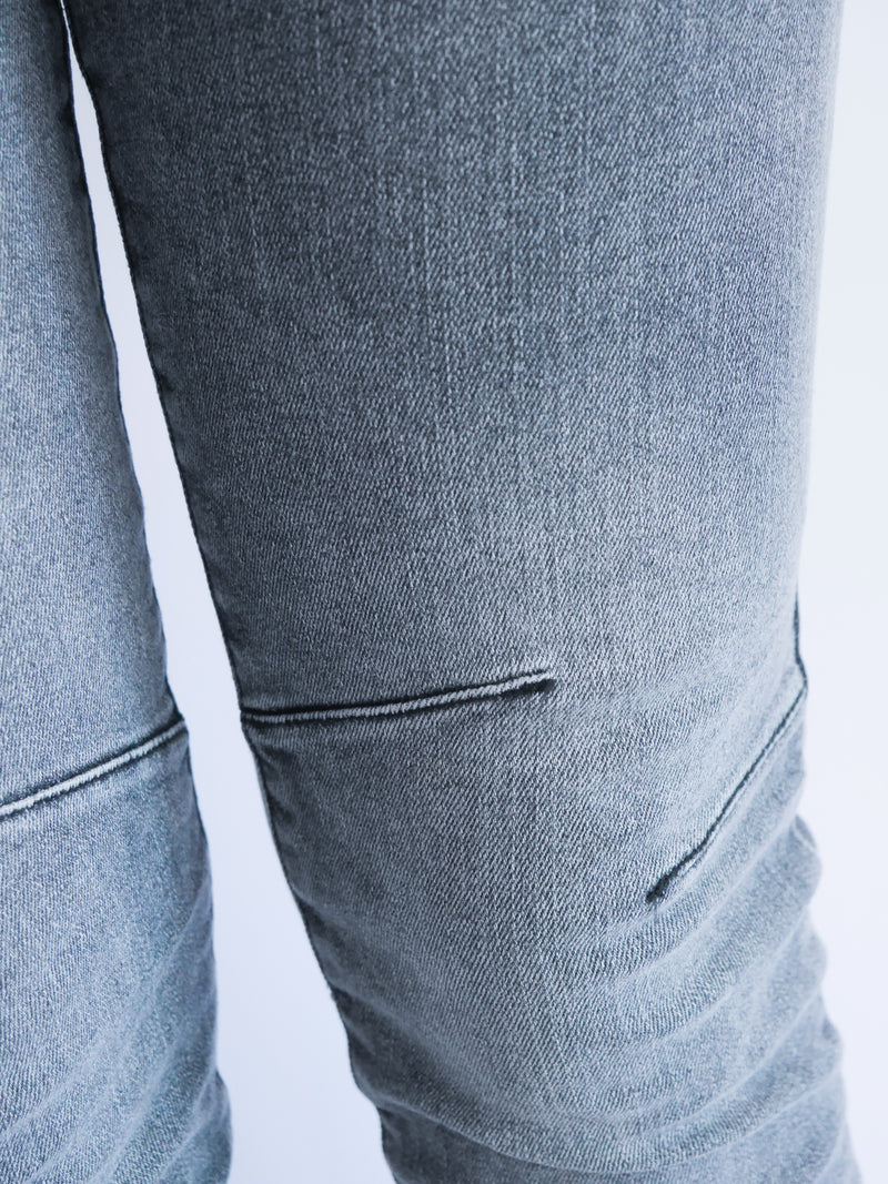 Melly & Co Grey Washed 4 Button Hole Detail Jeans