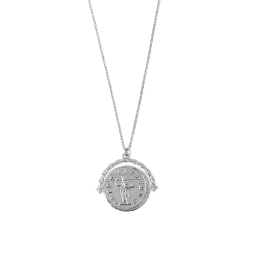 Orelia Coin Spinner Necklace