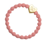 Gold Heart Coral Charm Hair Band