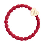 Gold Heart Cherry Red Charm Hair Band