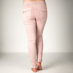 Melly & Co Pink 4 Button Hole Detail Jeans