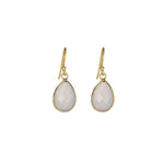 Ashiana Ava White Calcedony Earrings