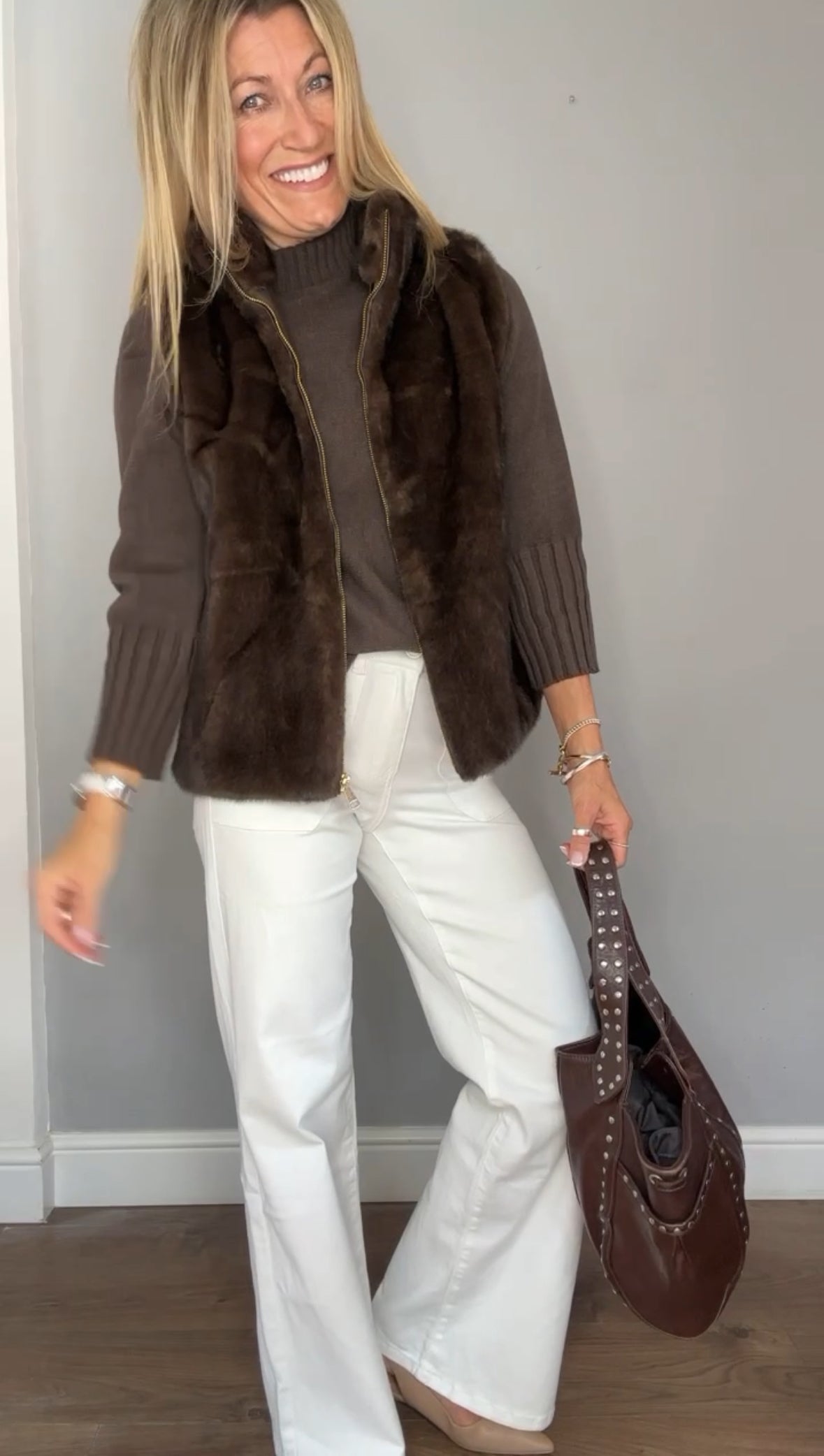 Arabella Gilet Chocolate