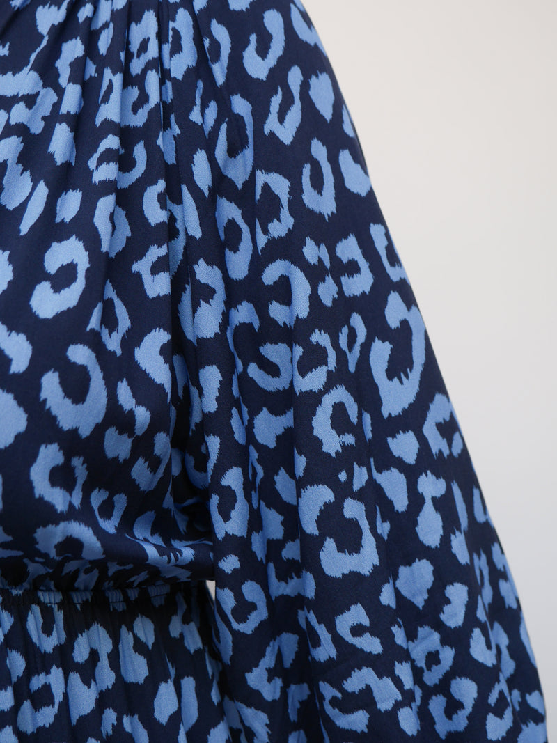 Naomi Dress Navy & French Blue
