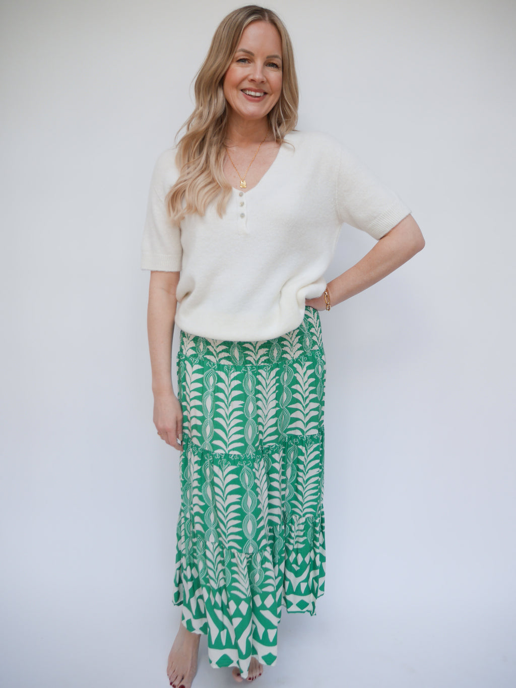 Carrie Skirt Dress Emerald