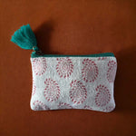 Biggie Best Green Tassel Paisley Pouch
